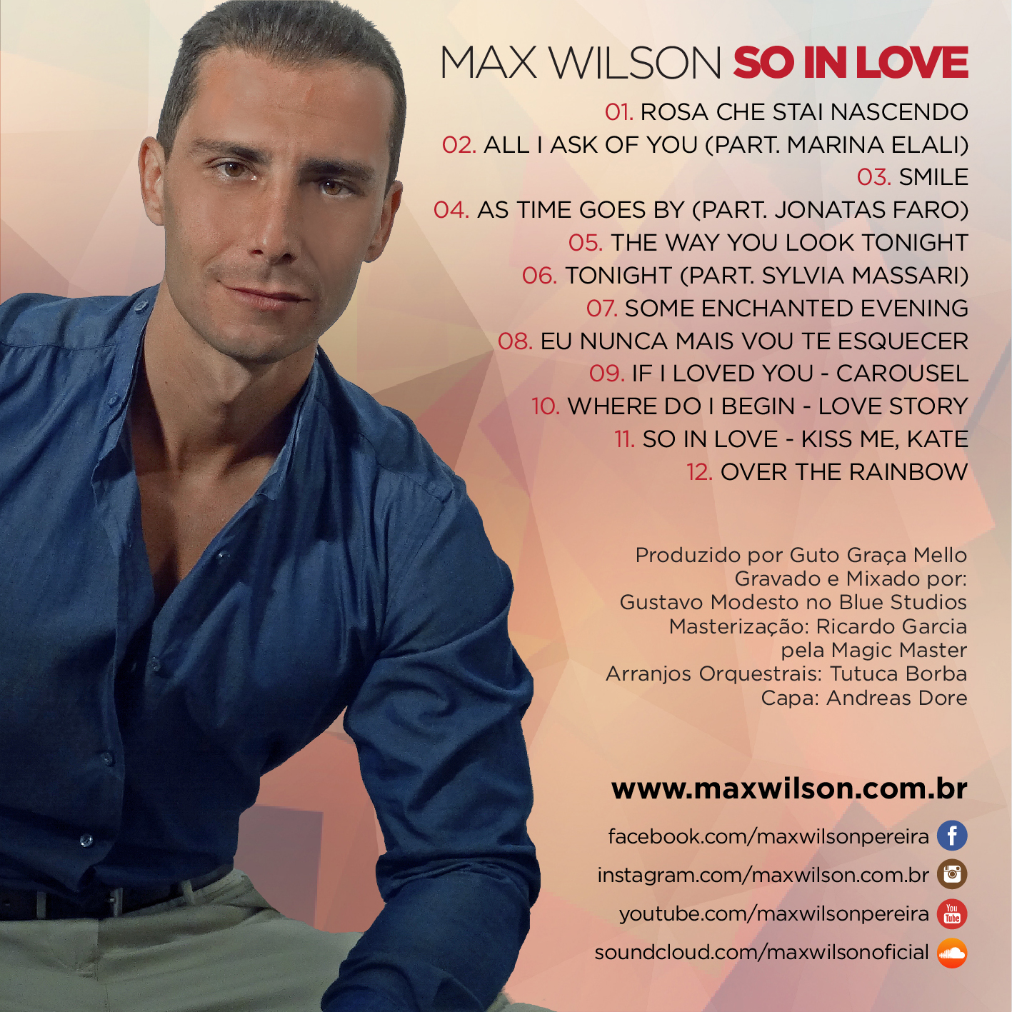 Contracapa do álbum SO IN LOVE